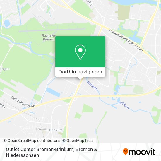 Outlet Center Bremen-Brinkum Karte