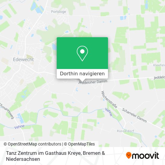 Tanz Zentrum im Gasthaus Kreye Karte