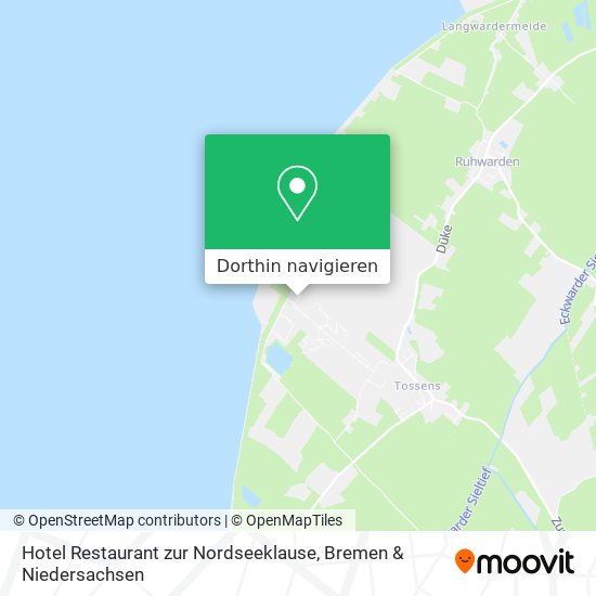 Hotel Restaurant zur Nordseeklause Karte