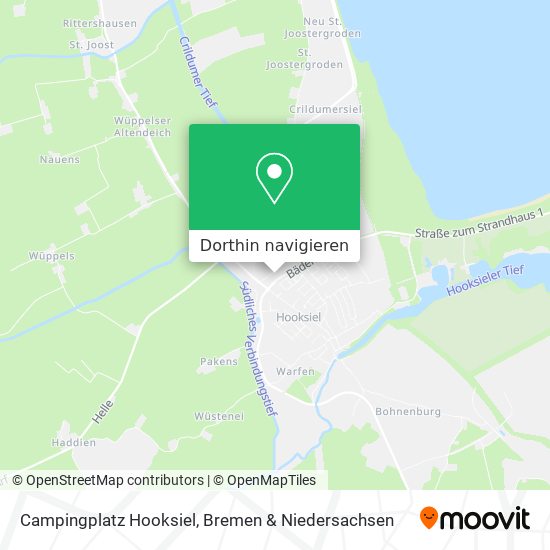 Campingplatz Hooksiel Karte