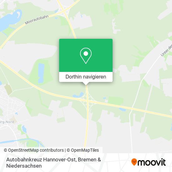 Autobahnkreuz Hannover-Ost Karte