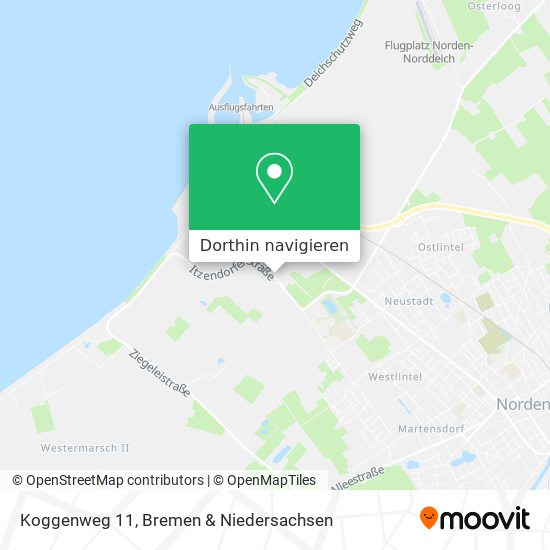 Koggenweg 11 Karte