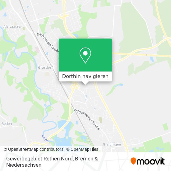 Gewerbegebiet Rethen Nord Karte