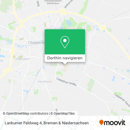 Lankumer Feldweg 4 Karte