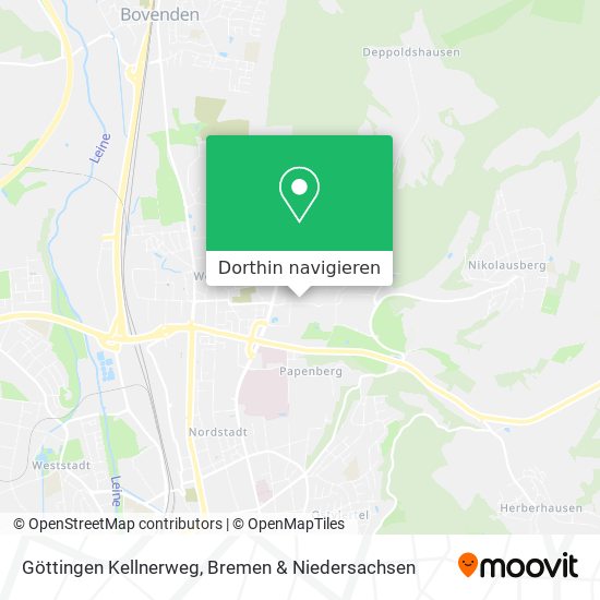 Göttingen Kellnerweg Karte