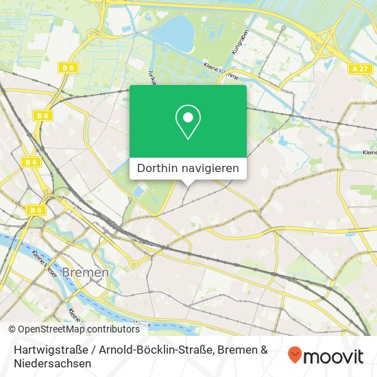 Hartwigstraße / Arnold-Böcklin-Straße Karte