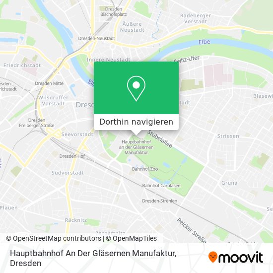 Hauptbahnhof An Der Gläsernen Manufaktur Karte
