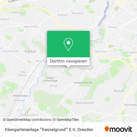 Kleingartenanlage ""Kesselgrund"" E.V. Karte