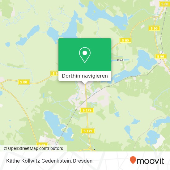 Käthe-Kollwitz-Gedenkstein Karte