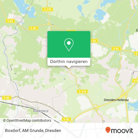 Boxdorf, AM Grunde Karte