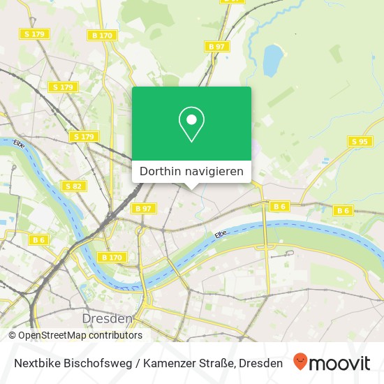 Nextbike Bischofsweg / Kamenzer Straße Karte