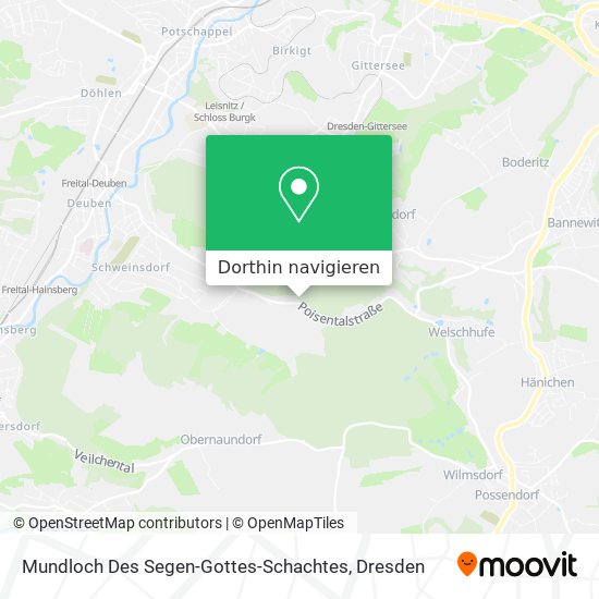 Mundloch Des Segen-Gottes-Schachtes Karte