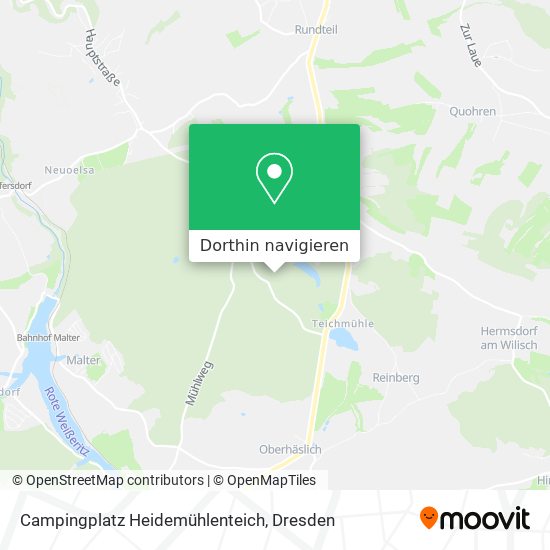 Campingplatz Heidemühlenteich Karte