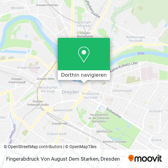 Fingerabdruck Von August Dem Starken Karte