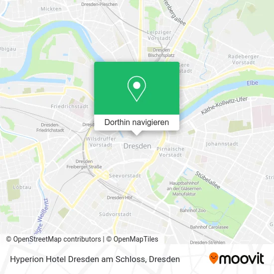 Hyperion Hotel Dresden am Schloss Karte
