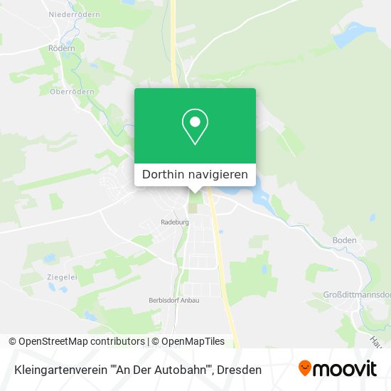 Kleingartenverein ""An Der Autobahn"" Karte