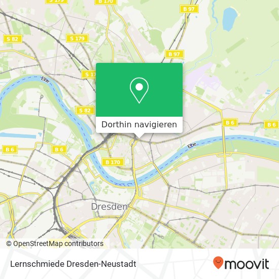 Lernschmiede Dresden-Neustadt Karte