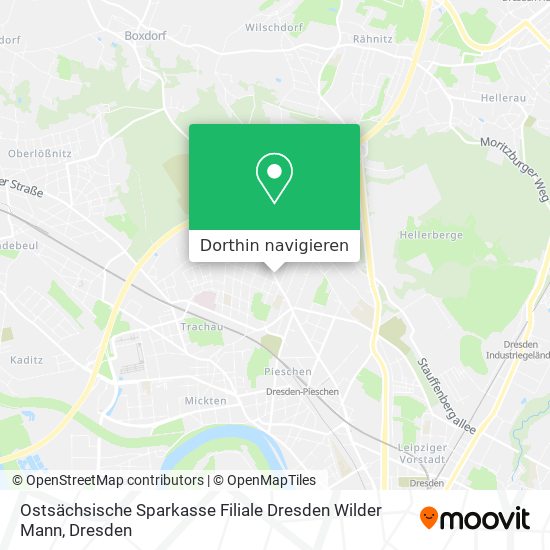 Ostsächsische Sparkasse Filiale Dresden Wilder Mann Karte