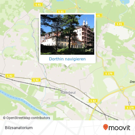 Bilzsanatorium Karte