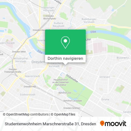 Studentenwohnheim Marschnerstraße 31 Karte