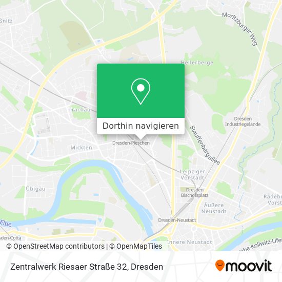 Zentralwerk Riesaer Straße 32 Karte