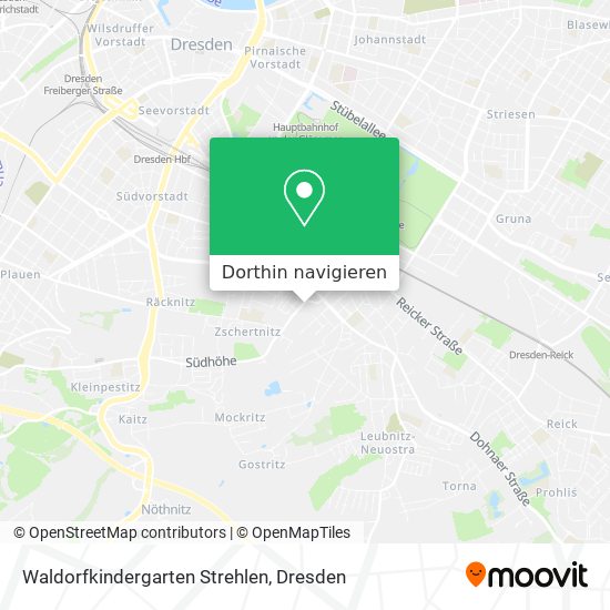 Waldorfkindergarten Strehlen Karte