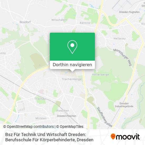 Bsz Für Technik Und Wirtschaft Dresden: Berufsschule Für Körperbehinderte Karte