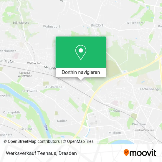 Werksverkauf Teehaus Karte