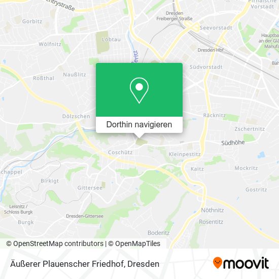 Äußerer Plauenscher Friedhof Karte