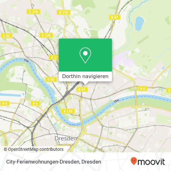 City-Ferienwohnungen-Dresden Karte