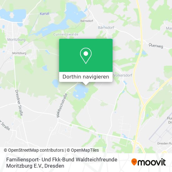 Familiensport- Und Fkk-Bund Waldteichfreunde Moritzburg E.V. Karte