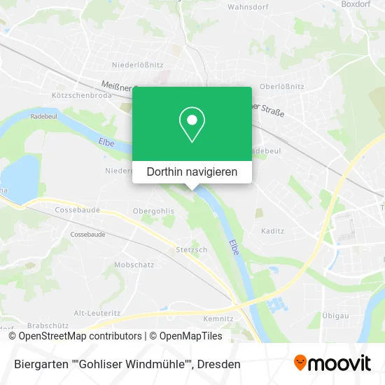 Biergarten ""Gohliser Windmühle"" Karte