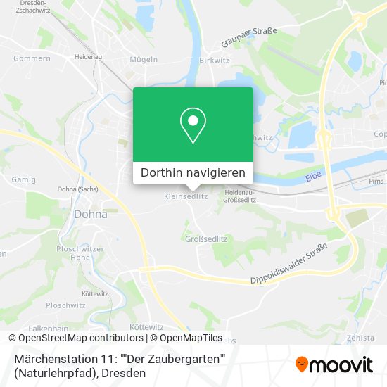Märchenstation 11: ""Der Zaubergarten"" (Naturlehrpfad) Karte