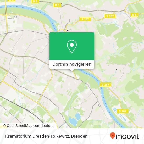 Krematorium Dresden-Tolkewitz Karte
