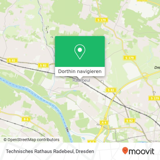 Technisches Rathaus Radebeul Karte