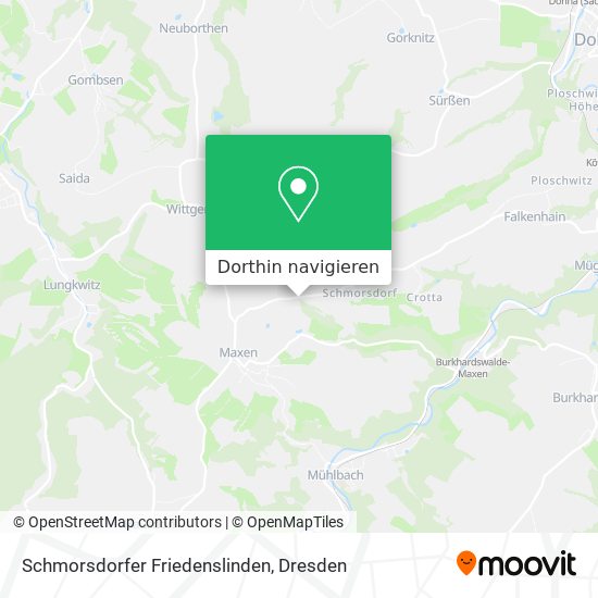 Schmorsdorfer Friedenslinden Karte