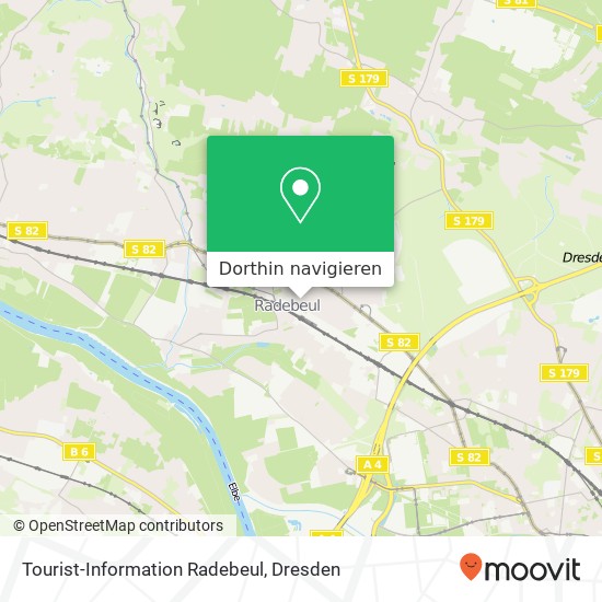 Tourist-Information Radebeul Karte