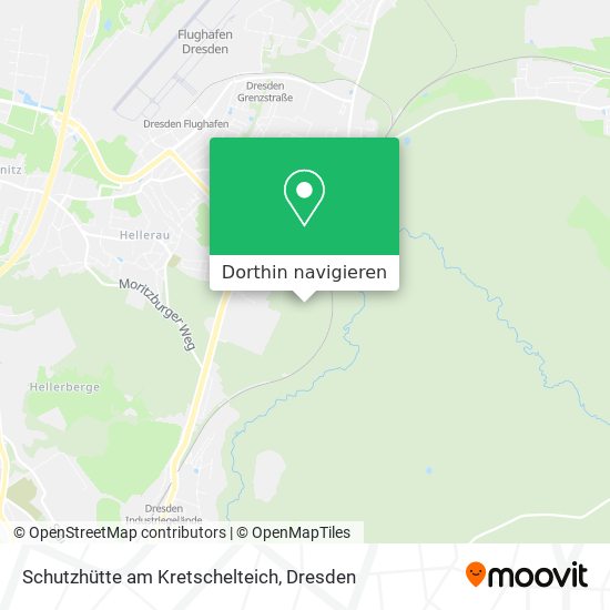 Schutzhütte am Kretschelteich Karte