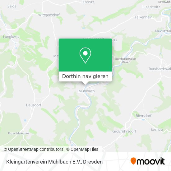 Kleingartenverein Mühlbach E.V. Karte