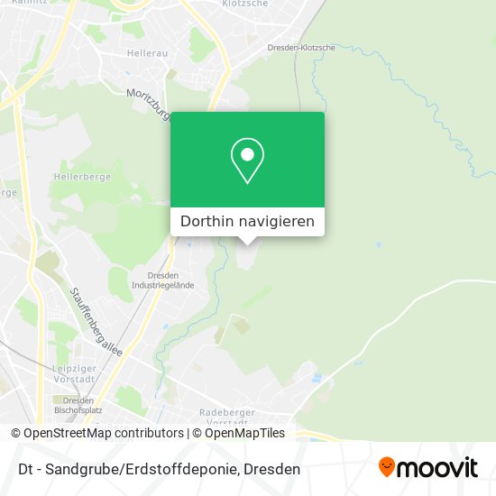 Dt - Sandgrube/Erdstoffdeponie Karte
