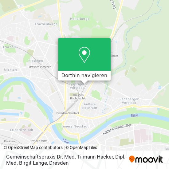 Gemeinschaftspraxis Dr. Med. Tilmann Hacker, Dipl. Med. Birgit Lange Karte