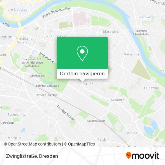 Zwinglistraße Karte