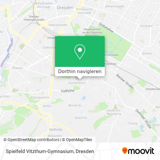 Spielfeld Vitzthum-Gymnasium Karte