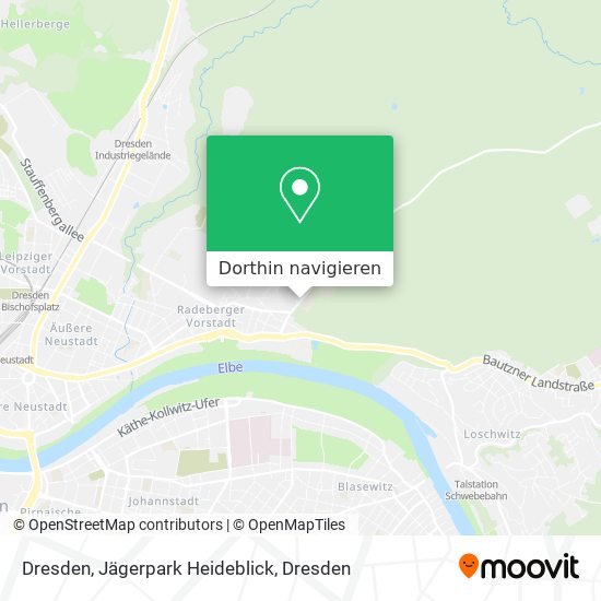Dresden, Jägerpark Heideblick Karte