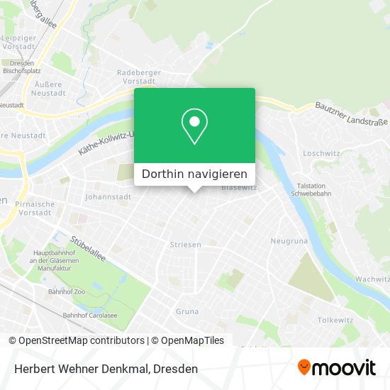 Herbert Wehner Denkmal Karte