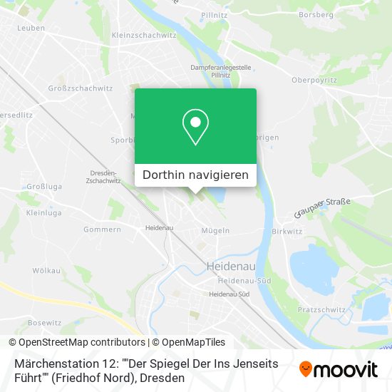 Märchenstation 12: ""Der Spiegel Der Ins Jenseits Führt"" (Friedhof Nord) Karte