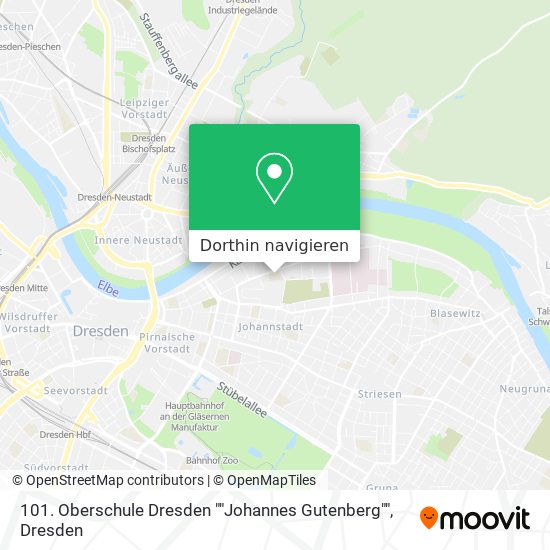 101. Oberschule Dresden ""Johannes Gutenberg"" Karte