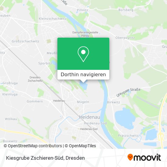 Kiesgrube Zschieren-Süd Karte