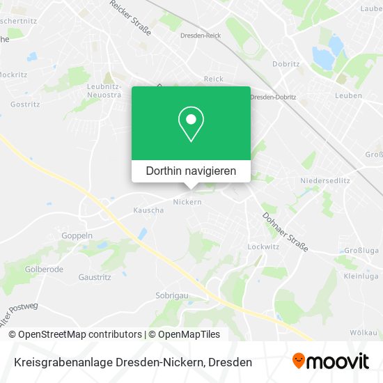 Kreisgrabenanlage Dresden-Nickern Karte