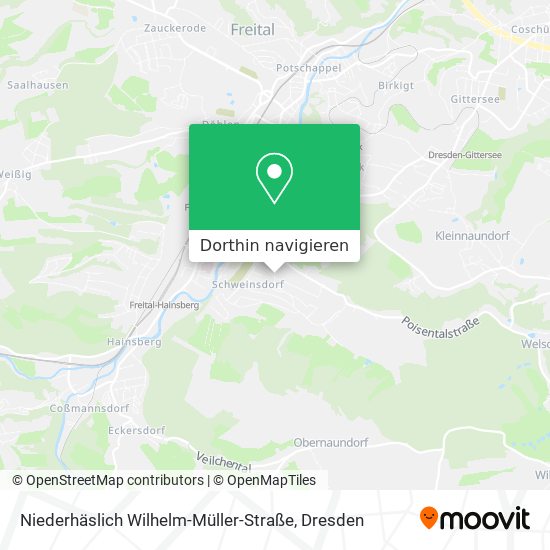 Niederhäslich Wilhelm-Müller-Straße Karte
